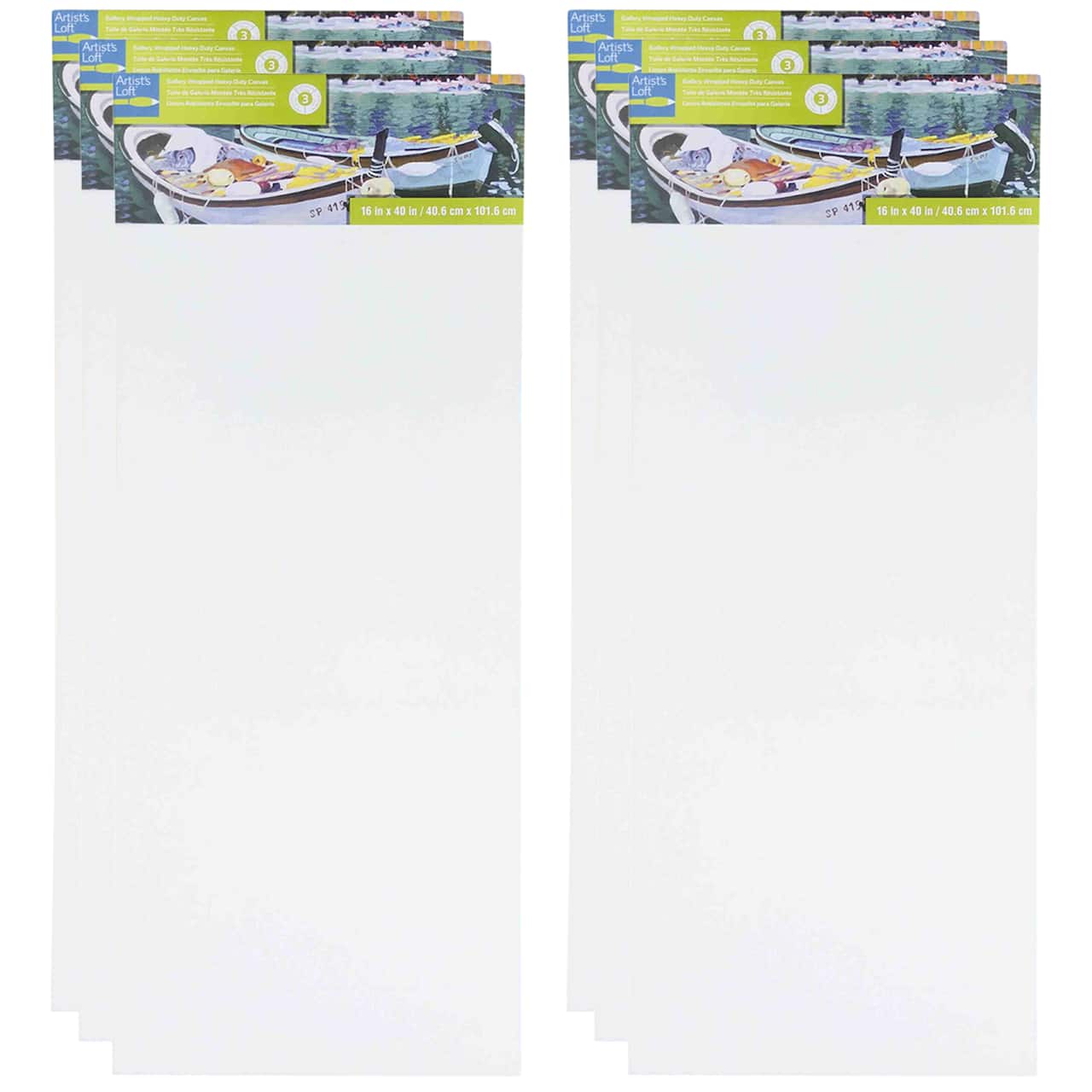 6 Pack: Level 3 Gallery Wrapped Heavy Duty Canvas by Artist's Loft®